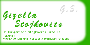 gizella stojkovits business card